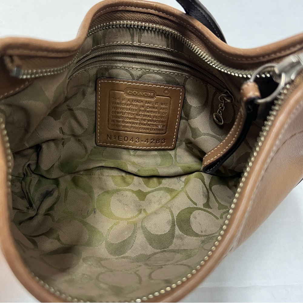 COACH Soho Mini Hobo Camel Tan Leather Crescent Y2K Shoulder Bag 4283 - Picture 10 of 10